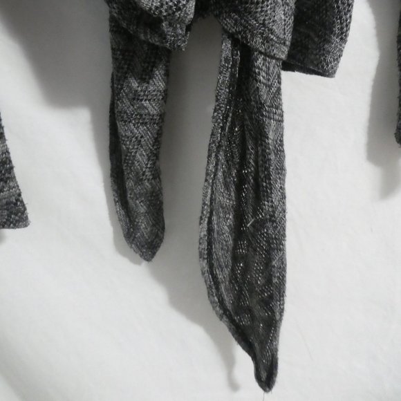 GEORGE | medium | Chevron Salt and Pepper Tie Waist Cardigan | GUC - Picture 13 of 16